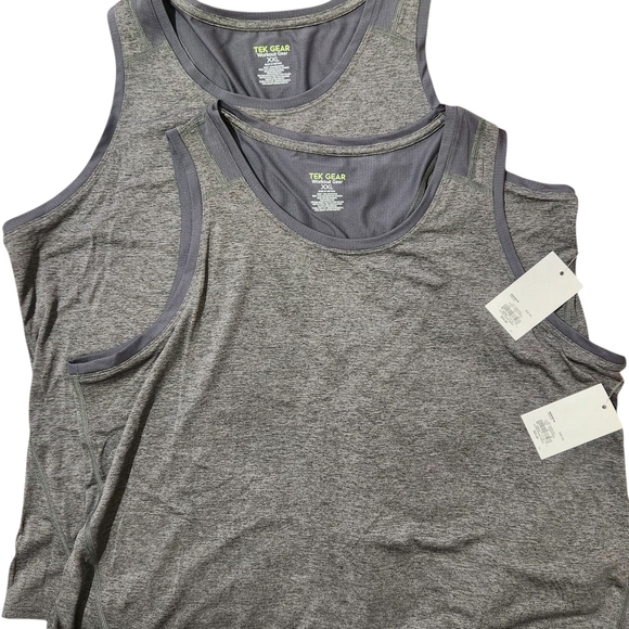 Tek Gear 2 Activewear TankTops women Size XXL Color Charcoal Reflective Logo - Picture 7 of 13